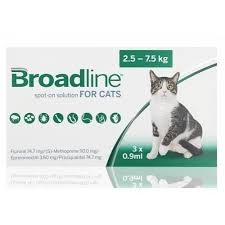 broadline ברודליין אמפולות לחתול בין 2.5 -7.5 ק"ג